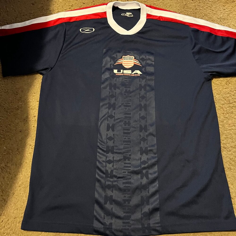 Xara Team USA Soccer Jersey Blue Large